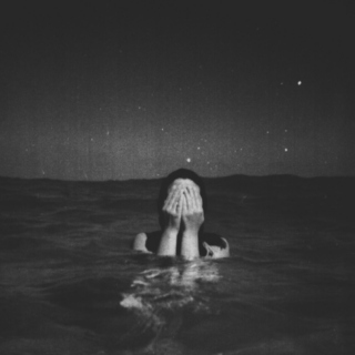 swim up behind me.