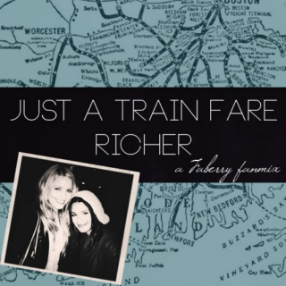just a train fare richer