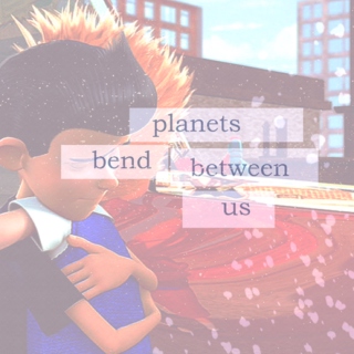 planets bend between us