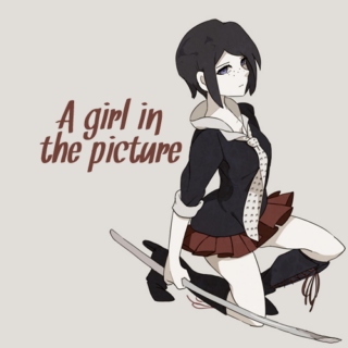 a girl in the picture
