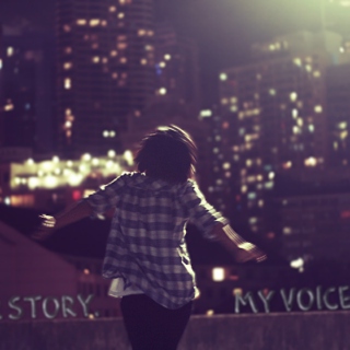your story, my voice.