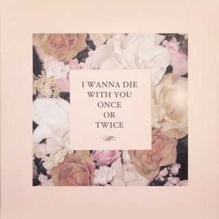 i wanna die with you once or twice 