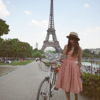 à Paris avec mon vélo
