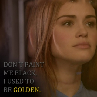 don't paint me black, i used to be golden