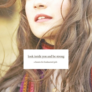 look inside you and be strong