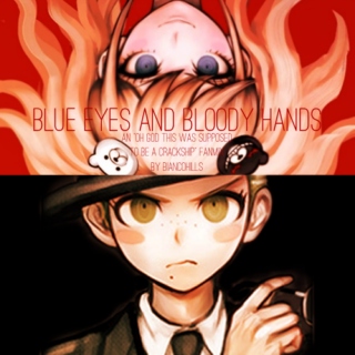 blue eyes and bloody hands