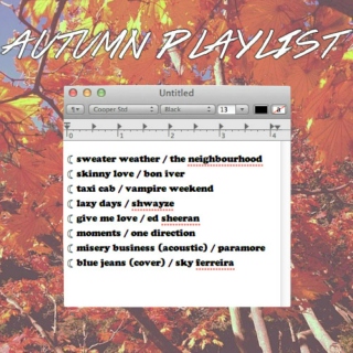 autumn playlist 