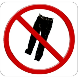 strictly a no-pants zone