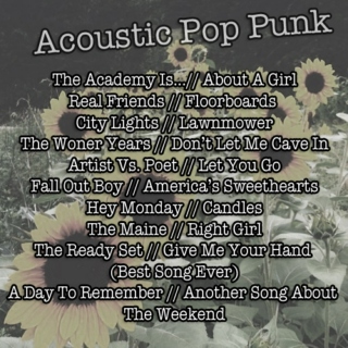 Acoustic Pop Punk