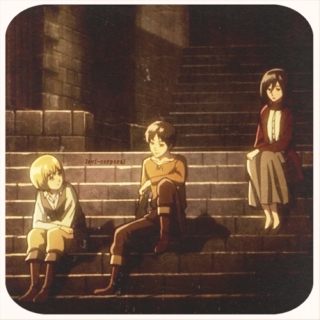 we make our own family: an eren, armin, and mikasa mix