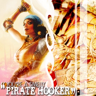 "You're a smelly pirate hooker."