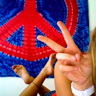 nothin but peace and love, peace and love.