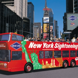 NYC musical tour bus