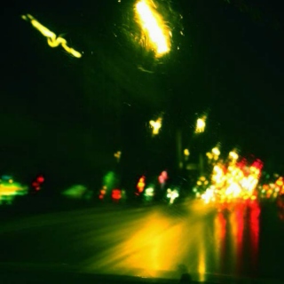 Rainy night driving