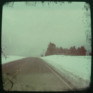 driving snowing watching