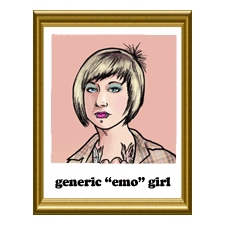 Your Scene Sucks: Generic "Emo" Girl