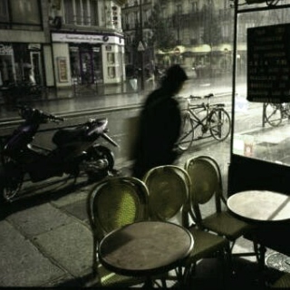 Rainy cafe afternoon