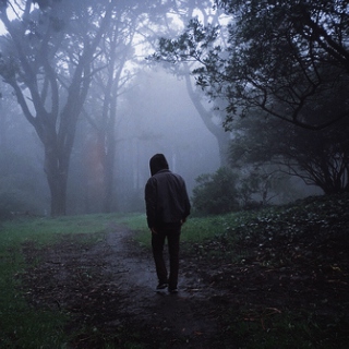 a melancholic midnight walk