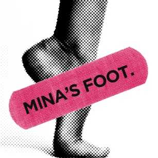 Mina's foot.