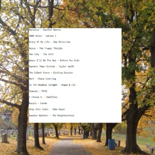 fall playlist ♡ ‏