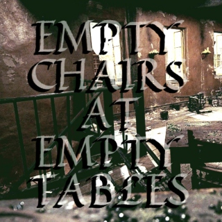 Empty Chairs at Empty Tables