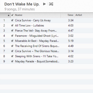 Don't wake me up.