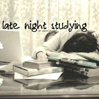 late night studying ;; 