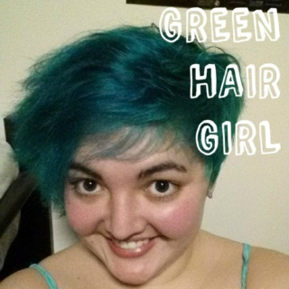 green hair girl