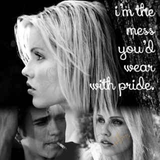i'm the mess you'd wear with pride.
