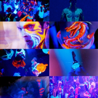 the blacklight party. 