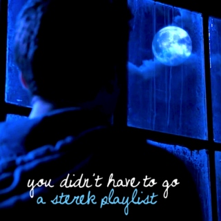 you didn't have to go ; a sterek playlist
