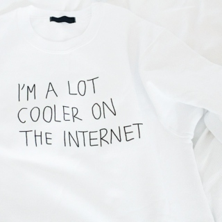 i'm a lot cooler on the internet