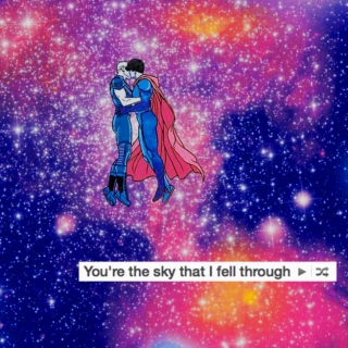 you're the sky that i fell through
