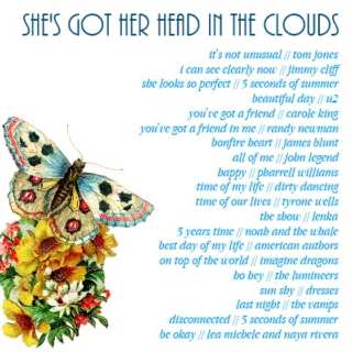 she's got her head in the clouds ❤