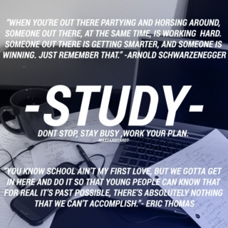 STUDY - Don't Stop, Stay Busy, Work Your Plan