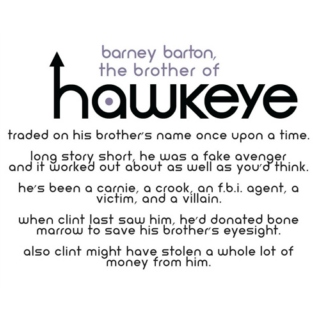 the brother of hawkeye ;