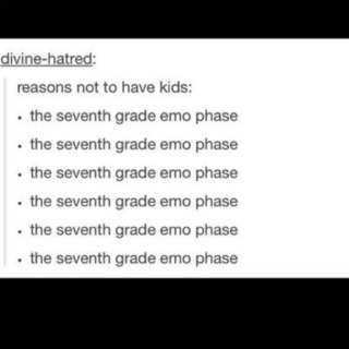 Seventh Grade Emo Phase