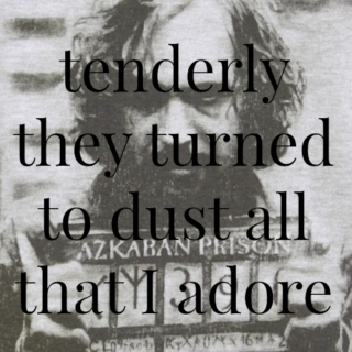 tenderly they turned to dust all that I adore
