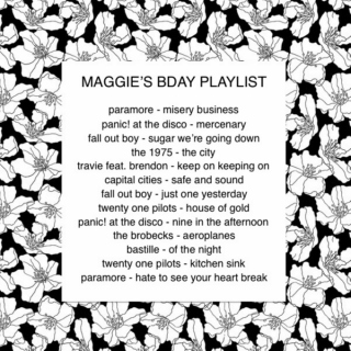 maggie's bday mix