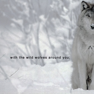 with the wild wolves around you;