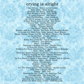 crying is alright
