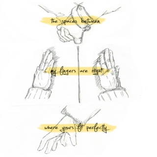 the spaces between my fingers