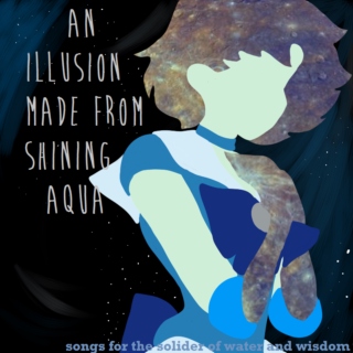 an illusion made from shining aqua