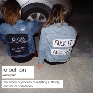 rebellion; resisting authority, control, or convention.