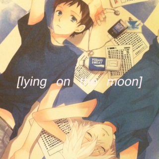 lying on the moon