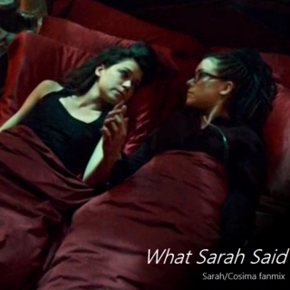 what sarah said