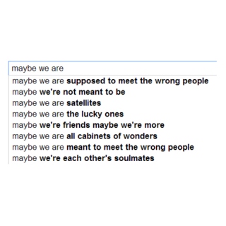 maybe we are satellites