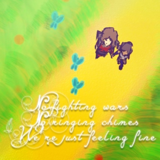 no fighting wars, no ringing chimes, we're just feeling fine (korrasami mix)