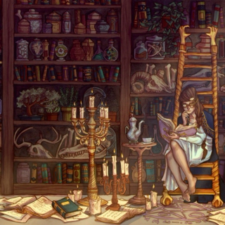 the witch's study