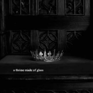a throne made of glass